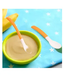 Baby Moo Feeding Spoons Pack of 2 - Orange
