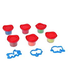 Maped Modeling Dough Set with Moulding Shapes Pack of 6 - 50 g each
