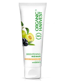 Organic Harvest Brightening Face Wash 100% Certified Organic Paraben & Sulphate Free  100 g