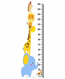 WENS Animals Print Height Measurement Wall Sticker - Multicolor