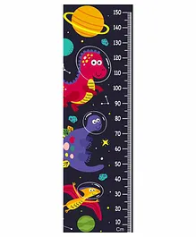 WENS Dinosaur In Space Wall Height Chart - Multicolor