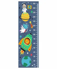 WENS Cartoon in Space Wall Height Chart - Blue