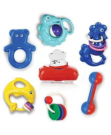 Ok Play Rattle Pack of 7 - Multicolor