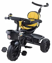 Toyzoy Maple Grand Kids Baby Trike Tricycle with Safety Guardrail TZ 531 - (Yellow and Black)