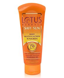 Lotus Herbals Safe Sun Daily Multi-function Sunblock SPF 70 PA+ - 60 g