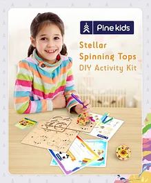 Pine Kids Stellar Spinning Tops DIY Activity Kit - Multicolour