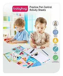 Babyhug Practice Pen Control Activity Sheets - Multicolor