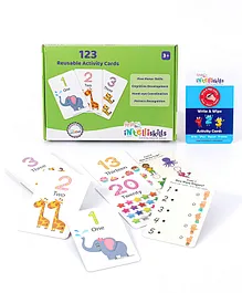 Intelliskills 1-2-3 Reusable Activity Cards  Multicolor