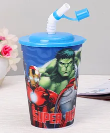 Marvel Hulk Tumbler With Straw Multicolor - 450 ml 