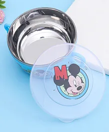 Minnie Mouse Stainless Steel Bowl with Lid - Multicolour 