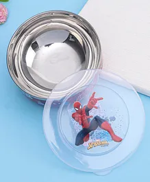 SpiderMan Stainless Steel Bowl with Lid  - Red