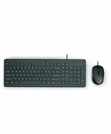 HP 150 Wired Mouse And Key Board - Black