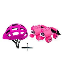 Jaspo Pink Heaven Dual Junior Skates Combo - Pink