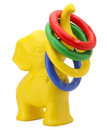 Little Finger Elephant Ring Toss Toy - Yellow