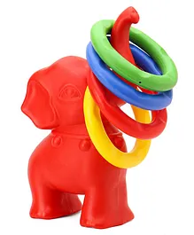 Little Finger Elephant Ring Toss Toy - Red