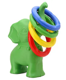 Little Finger Elephant Ring Toss Toy - Green