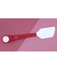 Amour Silicon Double Hand Spoon Spatula  - Red White