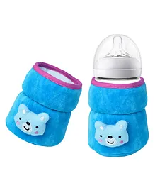The Little Looker Plush Cotton Bottle Cover Blue - Fits 125ml Bottle (Cartoon Print May Very)