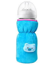 The Little Looker Plush Cotton Bottle Cover Blue - Fits 330 ml Bottle 