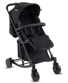 LuvLap Cosmos Rocker Stroller with Swivel Wheels and 5 Point Safety - Black