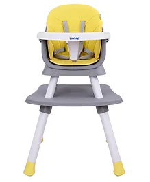 LuvLap Multifunction 6 in 1 Baby High Chair - Grey Yellow