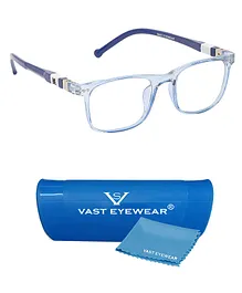 VAST Anti Glare UV Protection Spectacle Glasses Wayfarer Lens - Blue