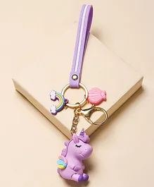 Arendelle Unicorn Charm Key Chain - Purple