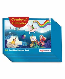  Target Publication 2A Unruled Drawing Book Pack of 18 - 34 Pages Each