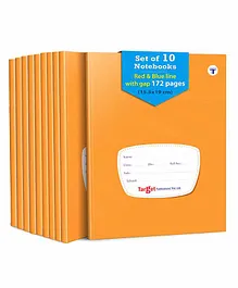Target Publication Four Line Small Notebook Pack of 10 - 172 Pages  each