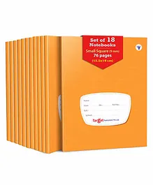 Target Publication Square Ruled Small Notebook Pack of 18 - 76 Pages each 