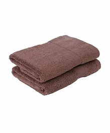 Bianca 100% Cotton Zero Twist Wash Cloth Pack of 2 - Brown