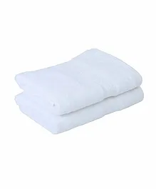 Bianca 100% Cotton Zero Twist Wash Cloth Pack of 2 - White