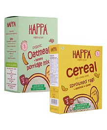 Happa Organic Baby Food Porridge Combo Pack Of 2 - 200 gm Each