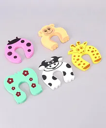 Animal Shaped Door Stopper Pack of 5 - Multicolor