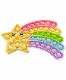FunBlast Stress Relieving Silicone Pop It Fidget Toy- Multicolor