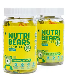 NutriBears Kids Immuno Boost Gummies with Zinc and Natural Elderberry Pack of 2 - 30 Pieces Each  