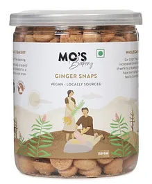 Mo's Ginger Snaps Vegan 100% Natural & Preservatives Free - 150 g