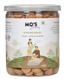 Mo's Ginger Snaps Organic & Vegan 100% Natural & Preservatives Free - 300 g