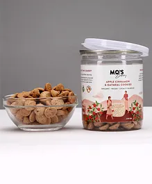Mo's Apple Cinnamon & Oatmeal Cookies Vegan 100% Natural & Preservatives Free - 200 g