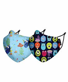 Nirvana Being Disney Monster & Nemo N95 Face Masks -Pack Of 2 (Extra Small)