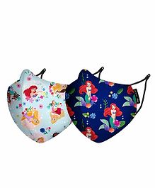 Nirvana Being Disney Ariel & Princess N95 Face Masks - Pack Of 2 (Small)