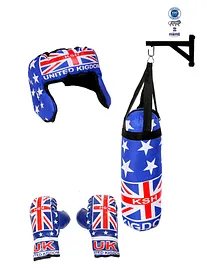 Legends of Sports Export Quality Boxing Kit with Stand  - Multicolour 