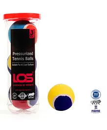 Legends of Sports Tennis Balls Pack of 3 - Multicolour