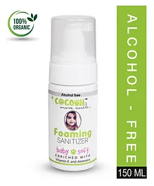 COCOON ORGANICS 100% Organic Alcohol Free Baby Soft Fragrance Sanitizer - 150 ml