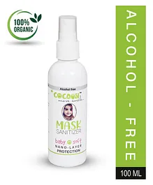 COCOON ORGANICS 100% Organic Alcohol Free Baby Soft Fragrance Mask Sanitizer - 100 ml 