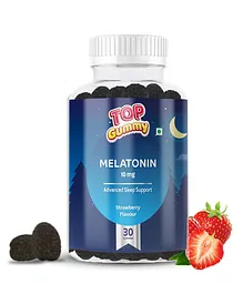 Top Gummy Strawberry Flavour Melatonin 10mg Advanced Sleep Support - 30 Pieces