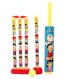 Doraemon T-20 Cricket Set with Bat Size 4 - Multicolor