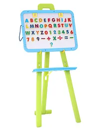IToys 8 in 1 Two way Easel Board with Stand - Blue & Green