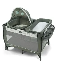 Graco Pack 'n Play Travel Dome Playard with Canopy and Diaper Changer - Grey 