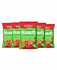 Befikar Chatpata Masala Peanuts Pack of 5 - 140 gm Each